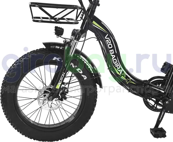 Электровелосипед Jetson V20 BAGIRA X (48v/25Ah) - Чёрный фото №9