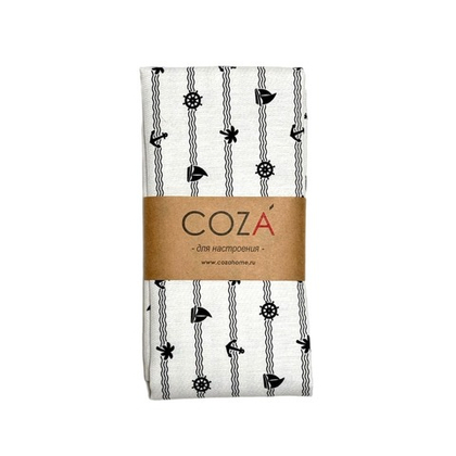 Полотенце COZA "Я хочу на море", 100% хлопок, размер 40х70см