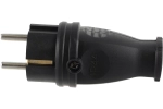 SmartBuy Вилка SBE-16-P07-R, прямая каучуковая 230В, 2P+PE, 16A, IP44