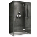 Душевой уголок ABBER Zart AG08110-S91 стекло прозрачное/профиль хром