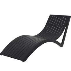 Шезлонг Slim черный