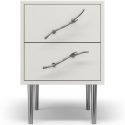 Тумба Арт Колор matte Стайл Сильвер Белый опал матовый