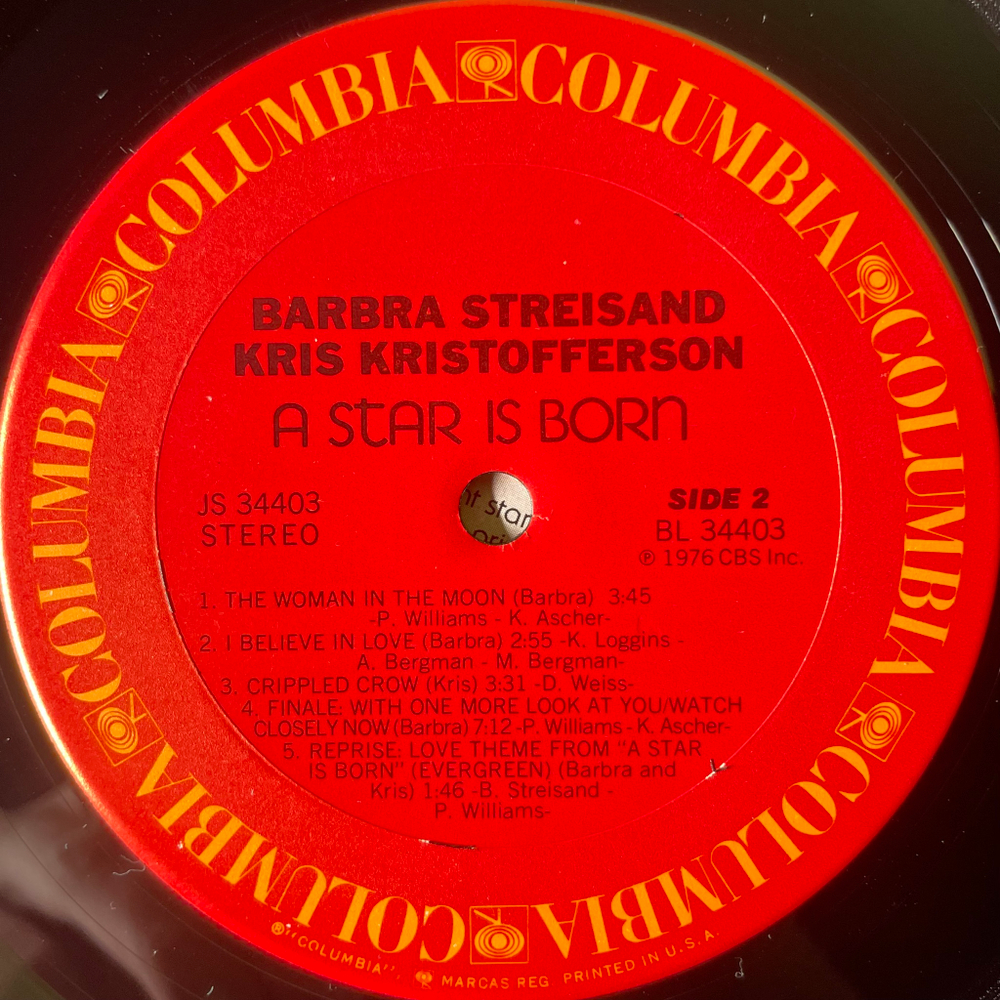 Streisand, Kristofferson ‎– A Star Is Born (США 1976г.)