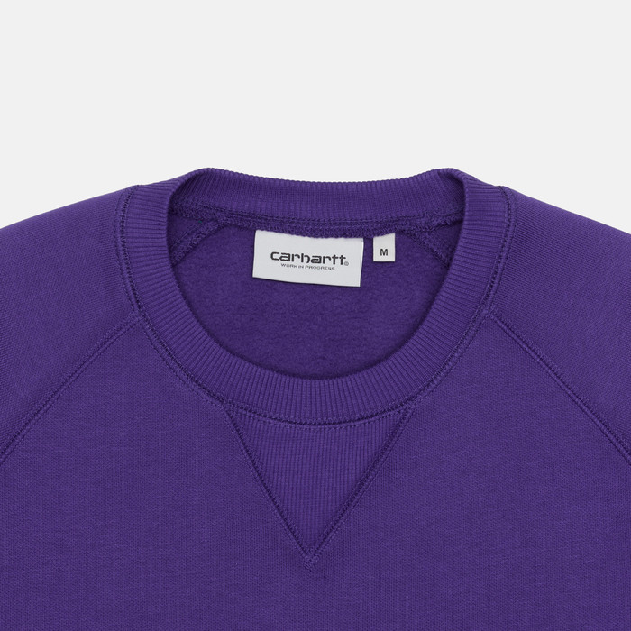 Толстовка мужская Carhartt WIP Chase Sweatshirt артикул:I033660_tyrian - купить в магазине Дайс
