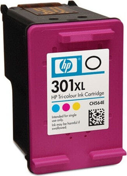 Картридж струйный Подлинный Голубой Пурпурный Желтый HP 301XL Tri-color CH564EE#301