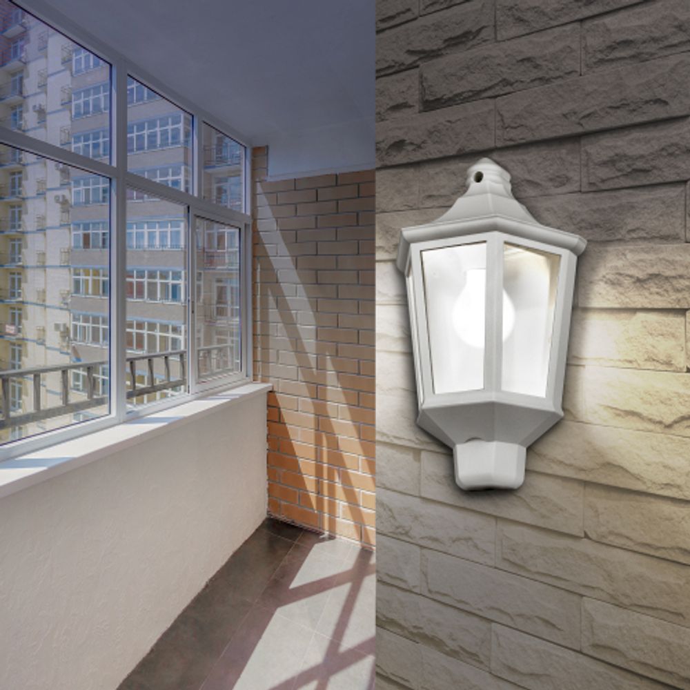 Садово-парковый светильник ЭРА НБУ 06-60-003 Ника 60Вт белый прозрачный | Садово-парковые светильники