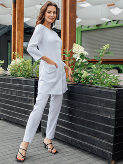 Удлиненная блуза медицинская женская/медицинская одежда Медис