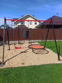 Монтаж уличных качелей Sv Sport