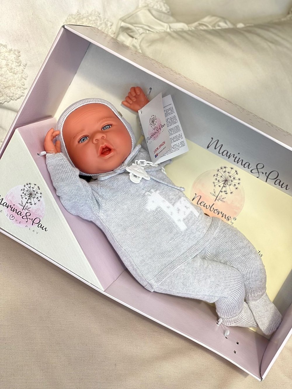 Кукла Реборн Marina and Pau 45cм Martina мягконабивная (M3137)