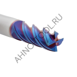 Фреза твердосплавная концевая   9мм (L=75, l=25, хв=10) Z4 45° по закаленной стали BRHM-4E-D9.0S AHN