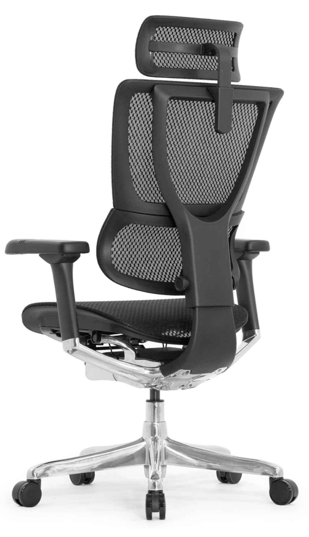 Кресло FALTO IOO-E2 ELITE (Черн каркас/сетка Black T-168-B1/крестовина металл)