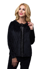 Костюм с капюшоном на молнии (Размер: M) (Цвет: черный)