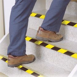 Клейкая лента СИЛА STHW-2548YB Разметочная 25м x 48мм x 0.15мм жёлто-черная | Сила