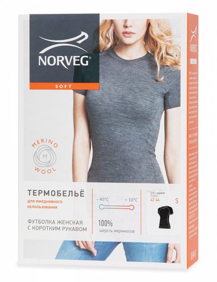 Термобелье женское футболка  Norveg Soft   с коротким рукавом (14SW3RS)