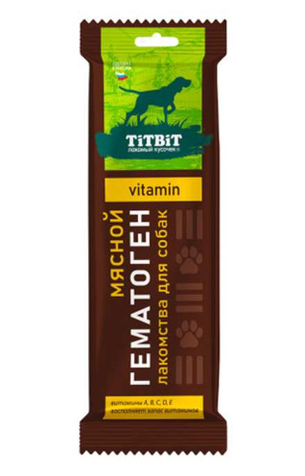 TITBIT гематоген мясной для собак vitamin - 50 г