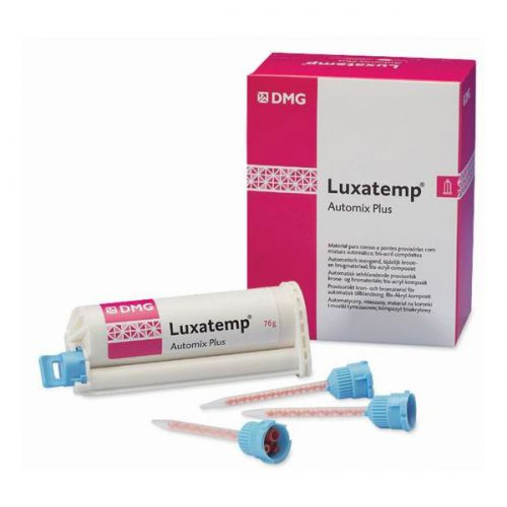 LUXATEMP Automix PLUS A1 (76 г, 15 наконечников) для изготовления коронок и мостов (110401), DMG
