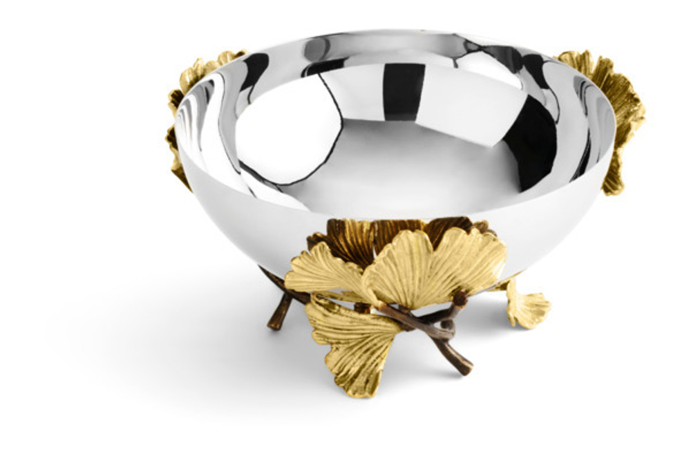 Чаша 13см Michael Aram Листья гинкго