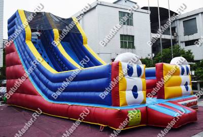 Детский надувной батут-горка "Зайка" 9*4*5.5 м