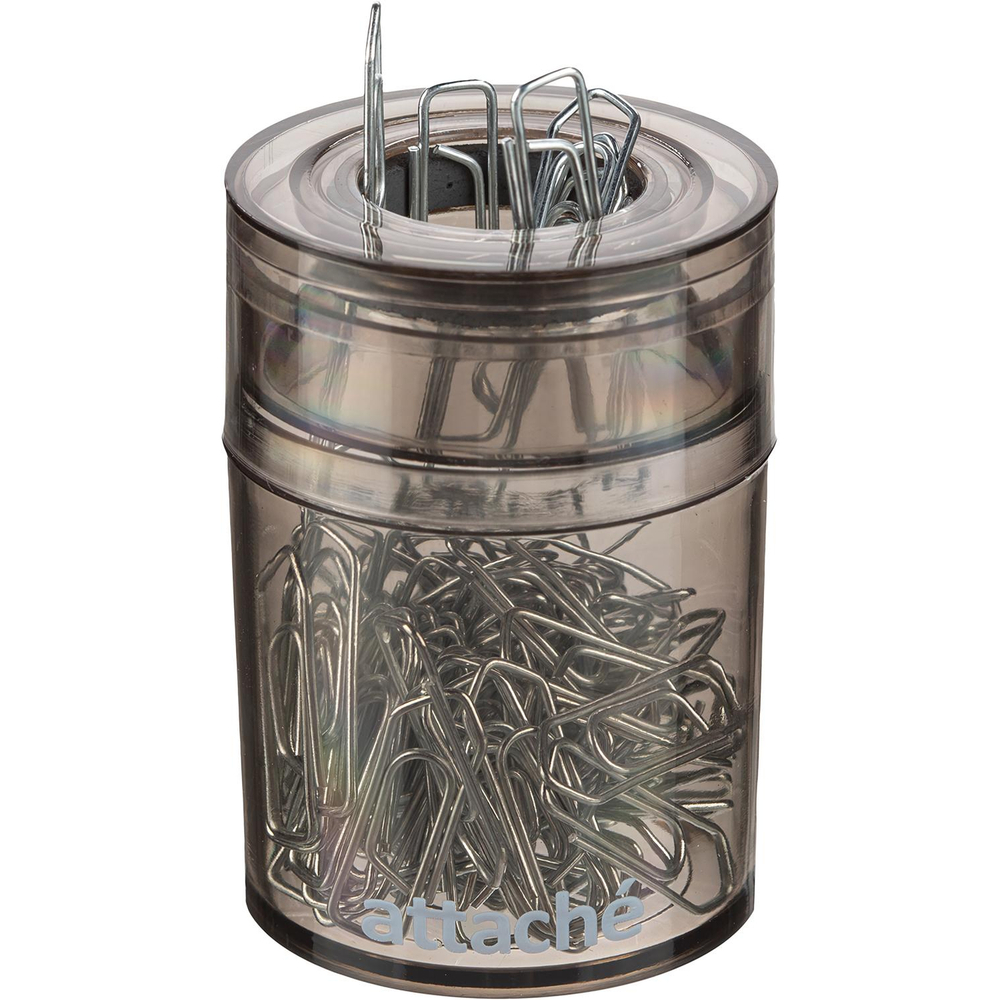 Скрепочница магнитная Attache, цвет графит