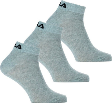 Теннисные носки Fila Quarter Plain Socks 3P - серый