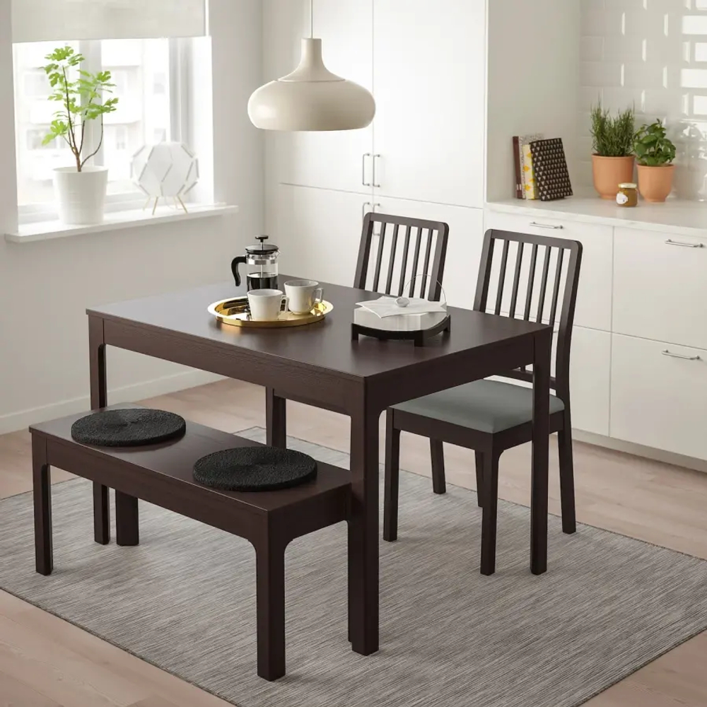 Скамейка - IKEA EKEDALEN/ЭКЕДАЛЕН ИКЕА, 45х105х36 см, темно-коричневый
