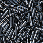 Японский бисер TOHO Bugle (стеклярус) 6mm (№81), металлизированный, непрозрачный глянцевый