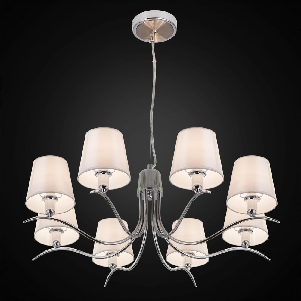 Citilux Эмма CL439181 Люстра подвесная с абажурами Хром