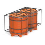 Емкости в кассетах для перевозки воды и жидких удобрений, КАС Полимер-Групп V 5000 КАС двойная 10000 л. вертикальная (3930x1980x2174см;оранжевый) - арт.559072