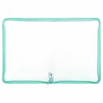 Папка объемная на молнии пластиковая BRAUBERG PASTEL, А4, 330х240 мм, 600 мкм, цвет мятный, 271973