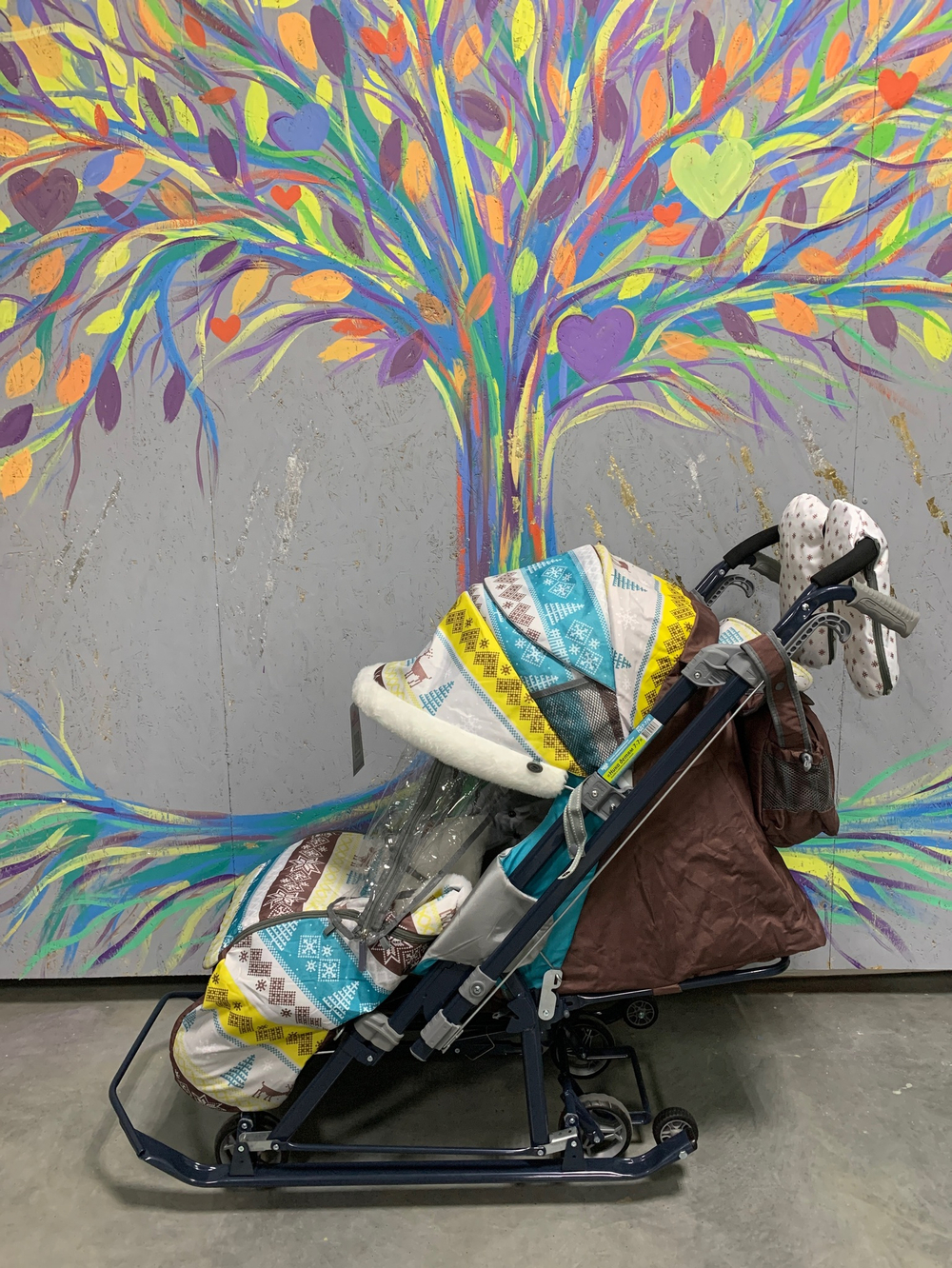 Коляска комбинированная «Ника Детям 7-7» скандинавия бирюзовый (арт. НД7-7/6)