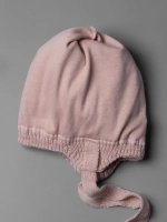 Шапка для девочки с ушками осенняя