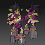 Миниатюры Девушки гоблины 32мм 75мм 100мм goblin girl