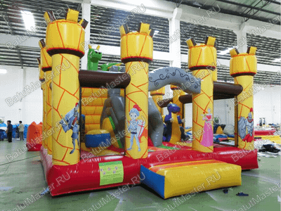 Коммерческий надувной батут "Замок дракона"
