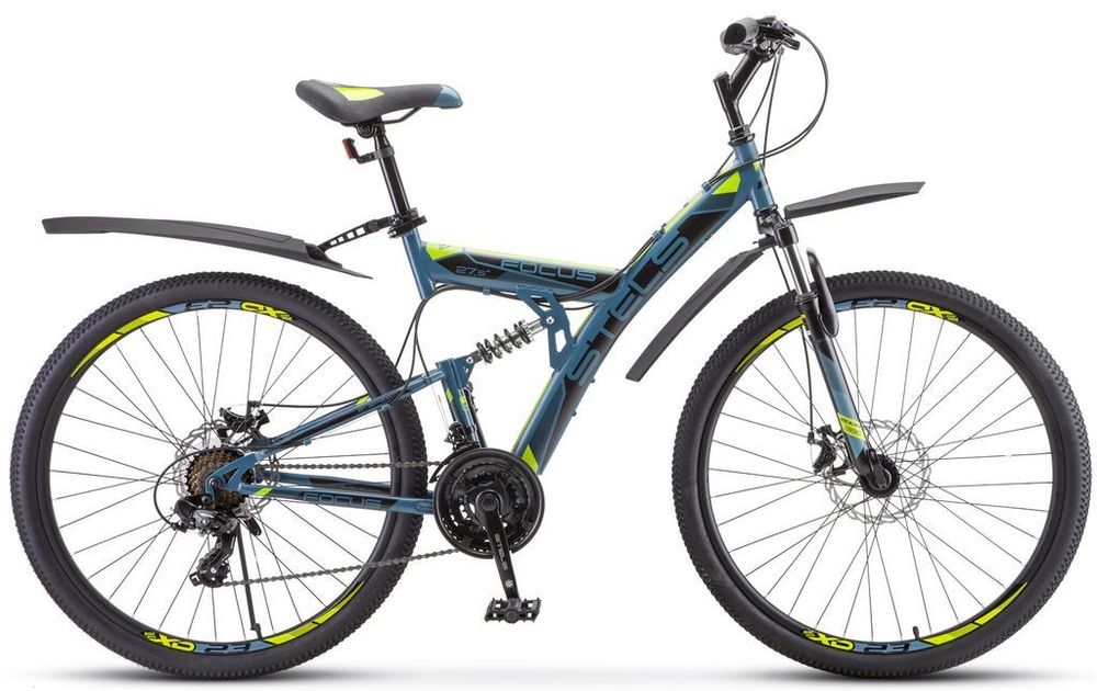 Велосипед STELS Focus MD 27.5&quot; 21-sp  арт.V010/серый