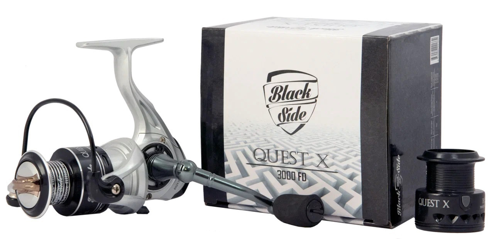 Катушка Black Side Quest X FD (5+1 подш.) для рыбалки безынерционная + шпуля