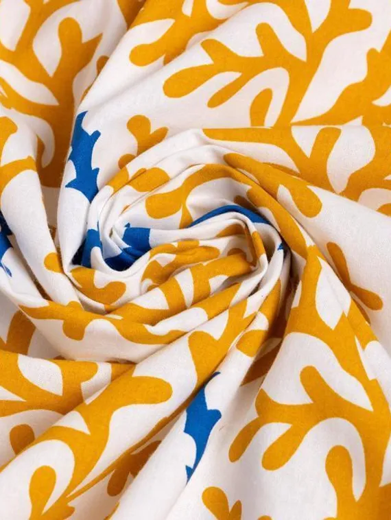 Штора портьерная Этель "Кораллы" 140*170см, 130 гр/м2, 100% хлопок