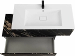 Тумба с раковиной Cezares Slider 100 SLIDER-1000-1C-SO-NF черный фьюжн