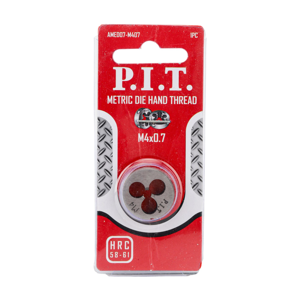 (ХОС) Плашка метрическая P.I.T. AMED07-M407 (M4 x 0,7мм)