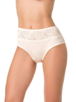 Трусики-слипы с высокой посадкой и кружевом (Размер: 4X) (Цвет: грязно-розовый)