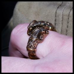 Кольцо "Золотое руно" литье художественное , латунь