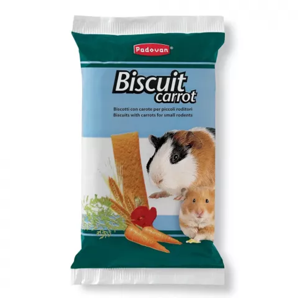 Бисквит Padovan &quot;Biscuit carrot&quot; дополнительный корм для грызунов