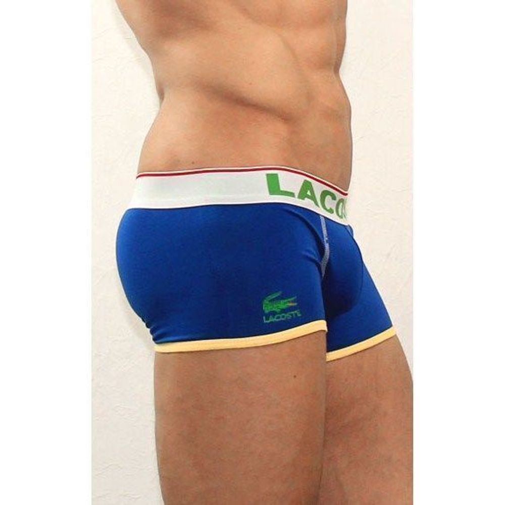 Мужские трусы боксеры синие Lacoste Blue