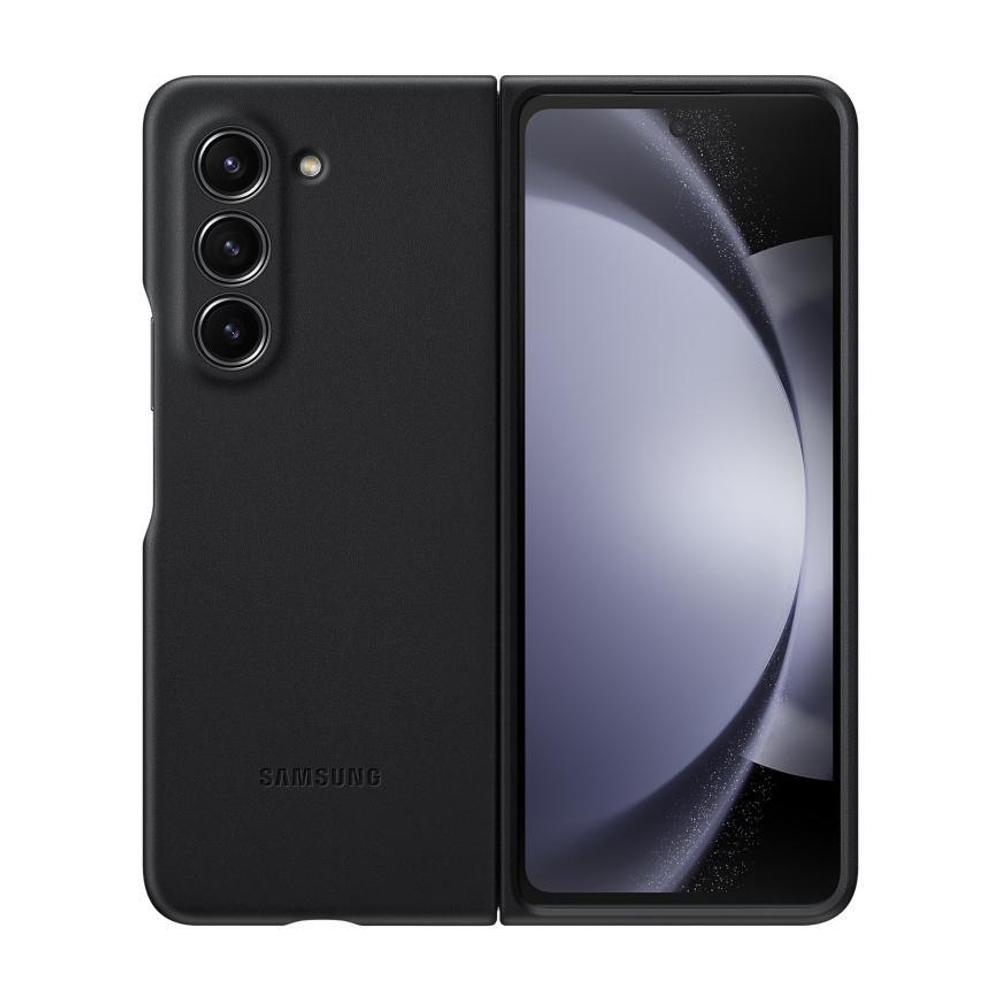 Чехол из экокожи Samsung Eco-Leather Case для Galaxy Z Fold5, Чёрный
