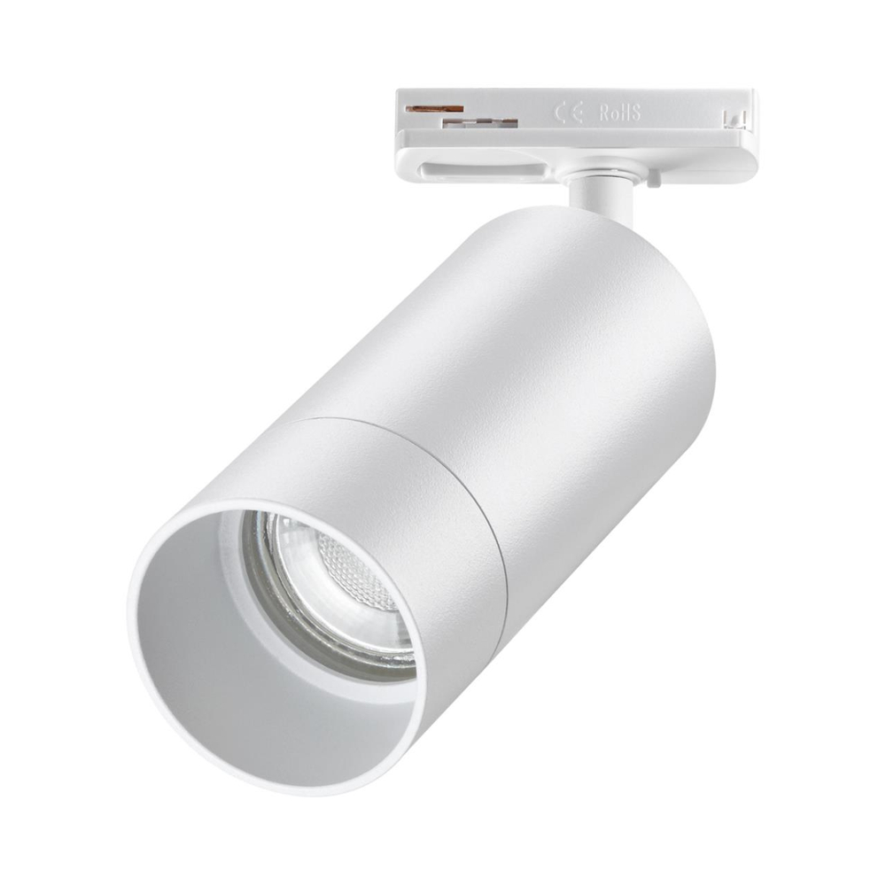 370860 PORT NT22 202 белый Светильник трековый однофазный двухжильный IP20 GU10 9W 220V SLIM