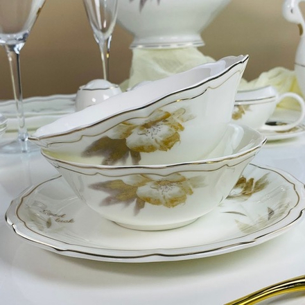 Lenardi 145-659 Набор из 6 салатников 15см КАМИЛЛА в под.уп.(х6)Костяной фарфор