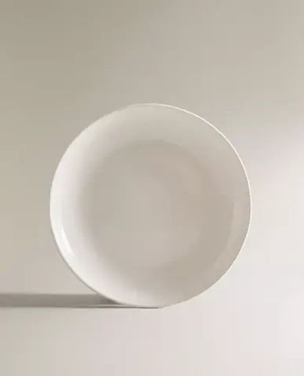 ZARA HOME КЕРАМИЧЕСКАЯ ТАРЕЛКА ДЛЯ ХЛЕБА, БЕЛЫЙ