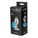 Анальная пробка 7см Lola Games Diamond Light blue Sparkle Small 4009-04Lola