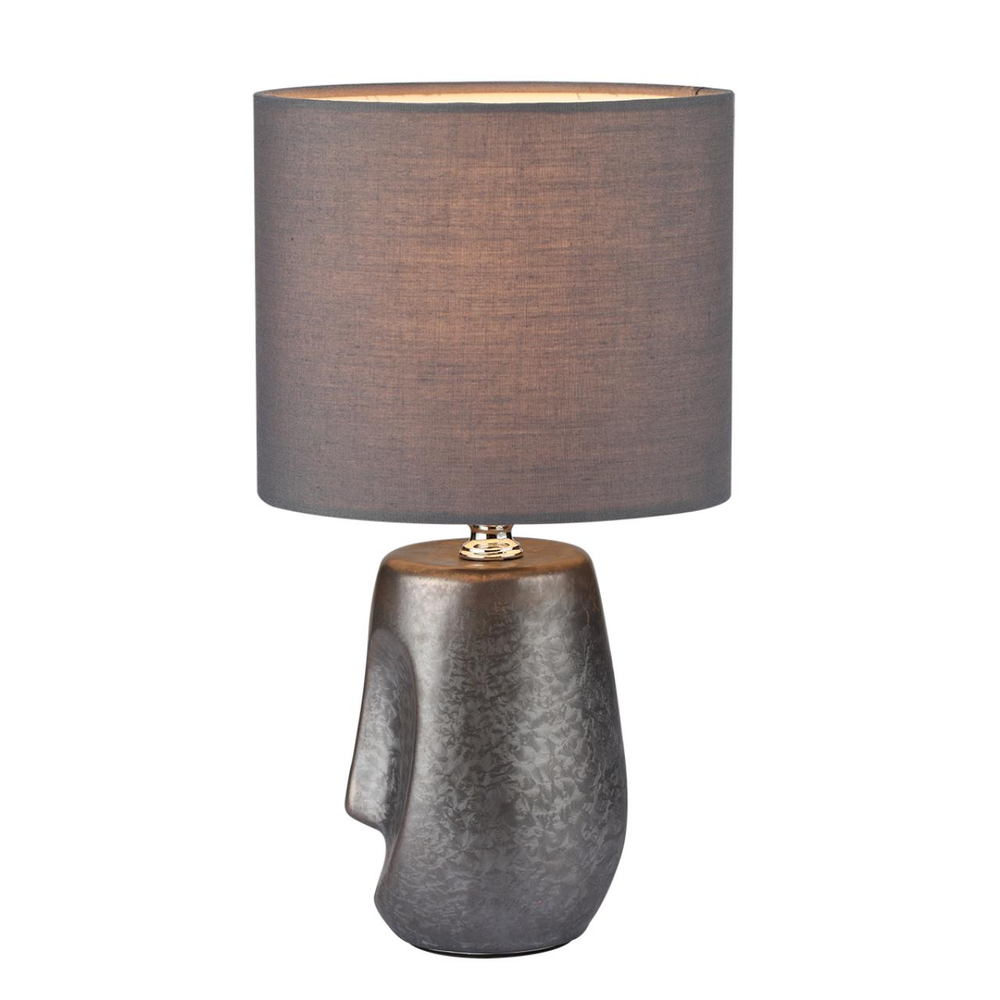 8147/1T MODERNI LN26 474 серый, керамика/текстиль Настольная лампа Е27 1*60W 220V AKIVI