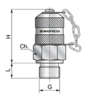 КТ 16x2 - BSPP (Ш) 1/8 flat face (металл.)