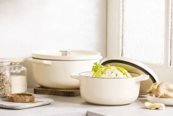 KitchenAid Чугунная кастрюля 22 см 3,3 л крем
